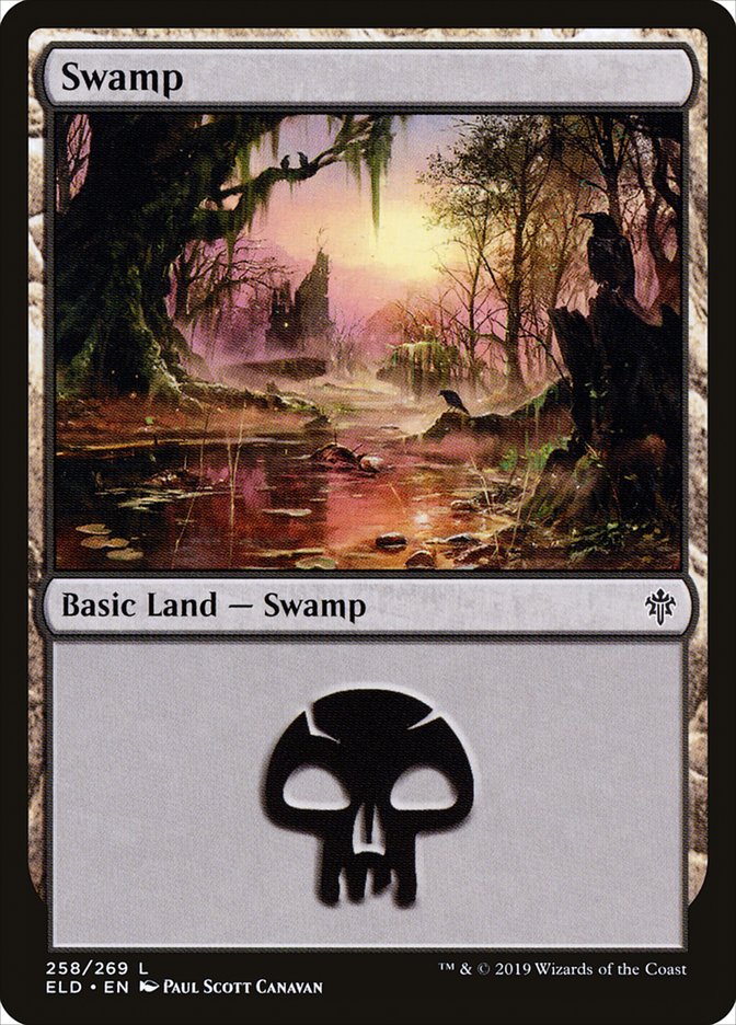 Swamp (258) [Throne of Eldraine] | Gate City Games LLC