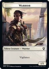 Zombie Knight // Warrior Double-Sided Token [Dominaria United Commander Tokens] | Gate City Games LLC