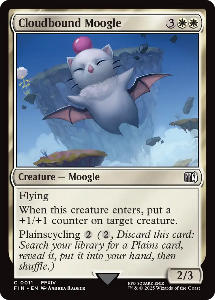 Cloudbound Moogle [FINAL FANTASY] | Gate City Games LLC
