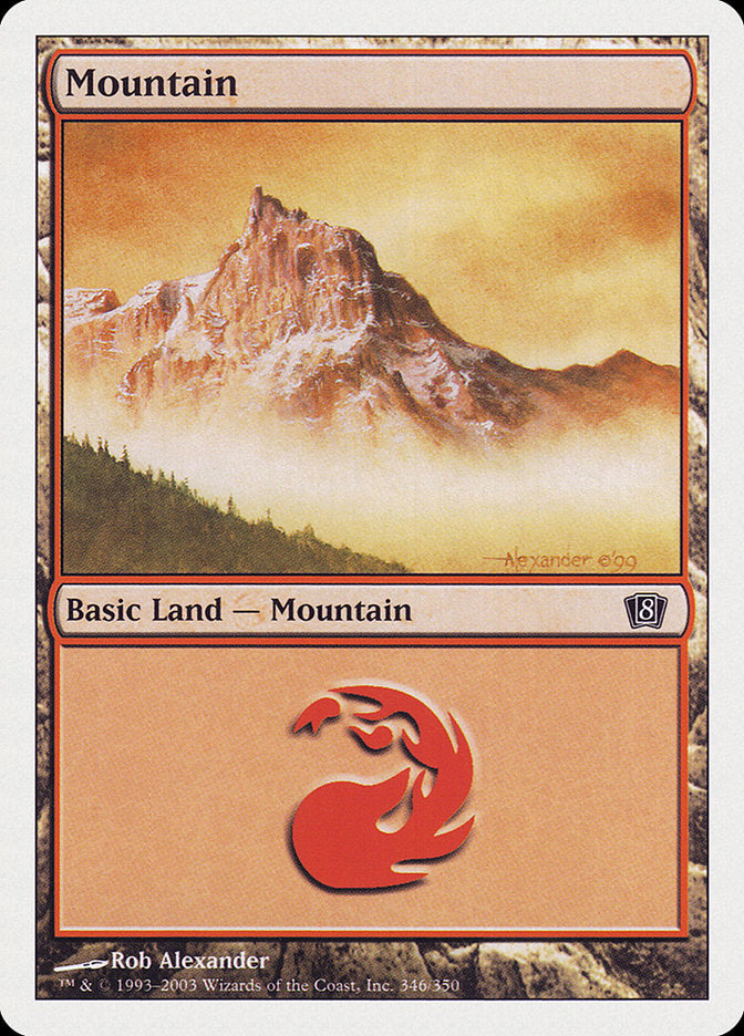Mountain (346) [Eighth Edition] | Gate City Games LLC