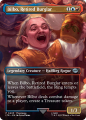 Bilbo, Retired Burglar (Borderless Alternate Art) [The Lord of the Rings: Tales of Middle-Earth] | Gate City Games LLC