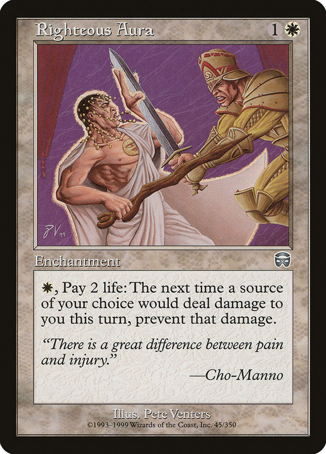 Righteous Aura [Mercadian Masques] | Gate City Games LLC