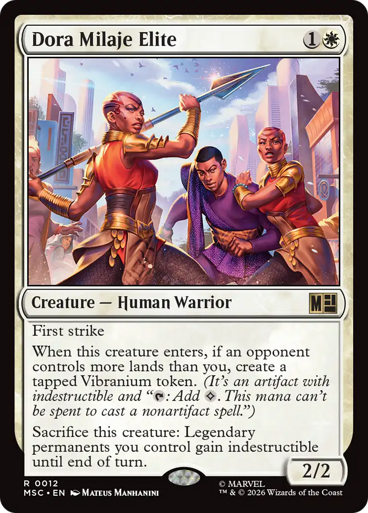 Dora Milaje Elite (Surge Foil) [Marvel Super Heroes Commander] | Gate City Games LLC