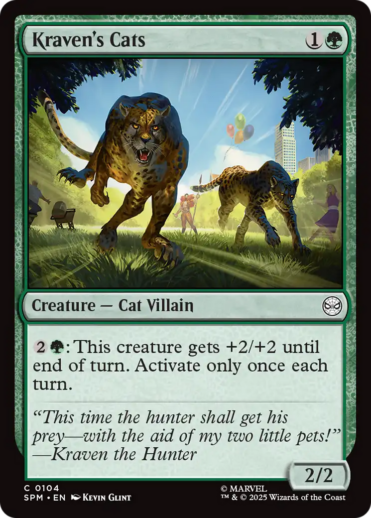 Kraven's Cats [Marvel's Spider-Man] | Gate City Games LLC