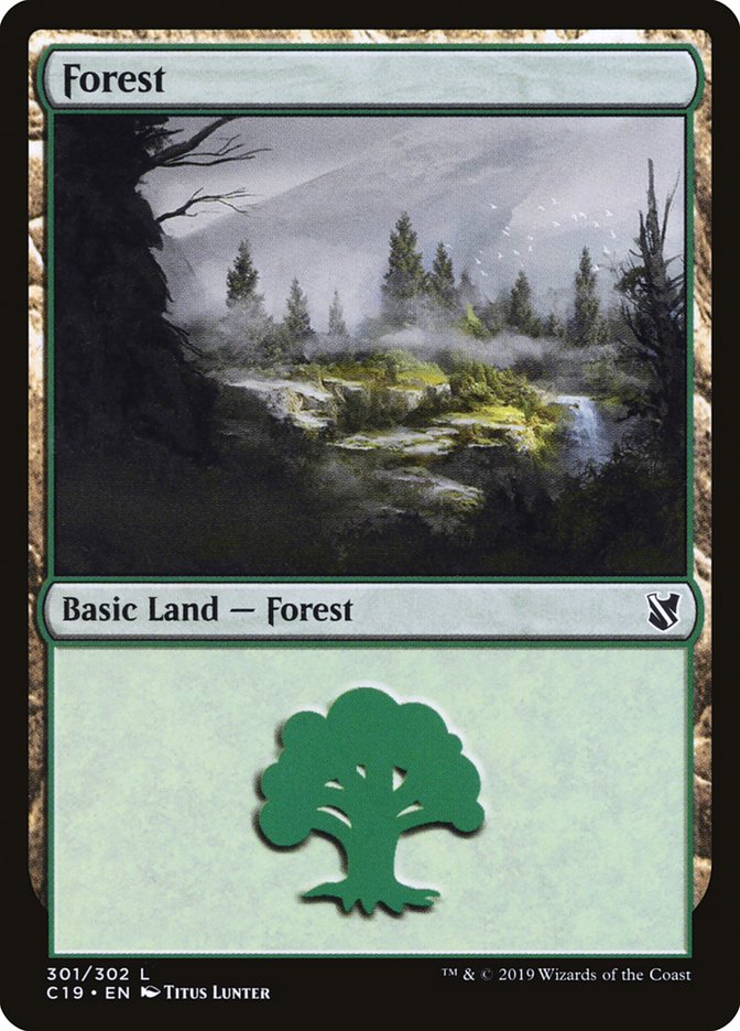 Forest (301) [Commander 2019] | Gate City Games LLC