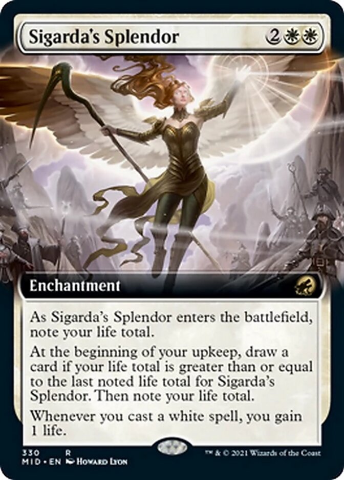 Sigarda's Splendor (Extended Art) [Innistrad: Midnight Hunt] | Gate City Games LLC