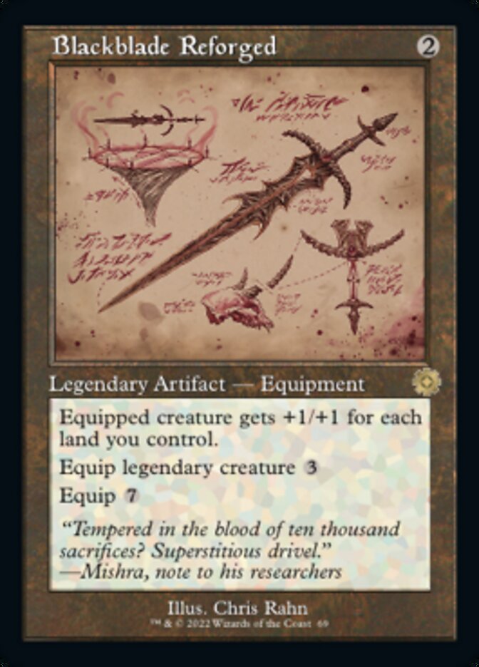 Blackblade Reforged (Retro Schematic) [The Brothers' War Retro Artifacts] | Gate City Games LLC