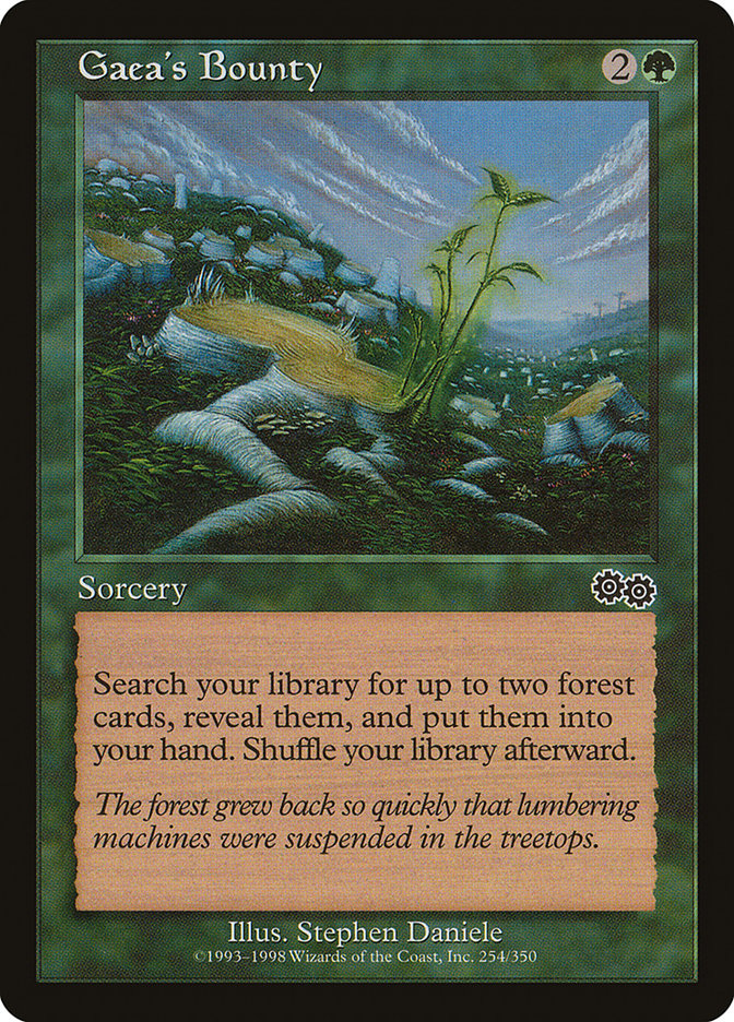 Gaea's Bounty [Urza's Saga] | Gate City Games LLC