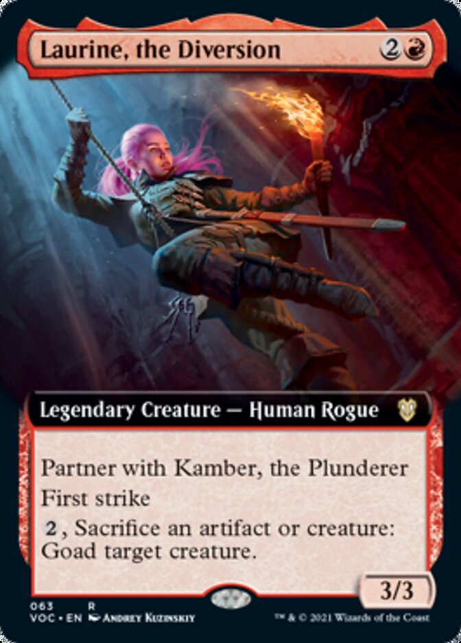 Laurine, the Diversion (Extended Art) [Innistrad: Crimson Vow Commander] | Gate City Games LLC