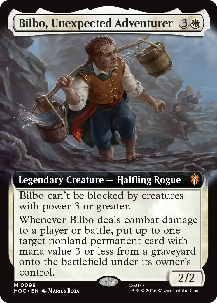 Bilbo, Unexpected Adventurer (Extended Art) [The Hobbit: Eternal-Legal] | Gate City Games LLC