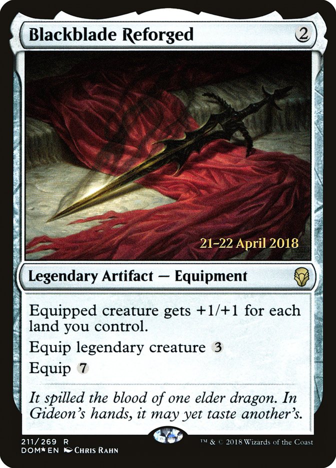 Blackblade Reforged [Dominaria Prerelease Promos] | Gate City Games LLC