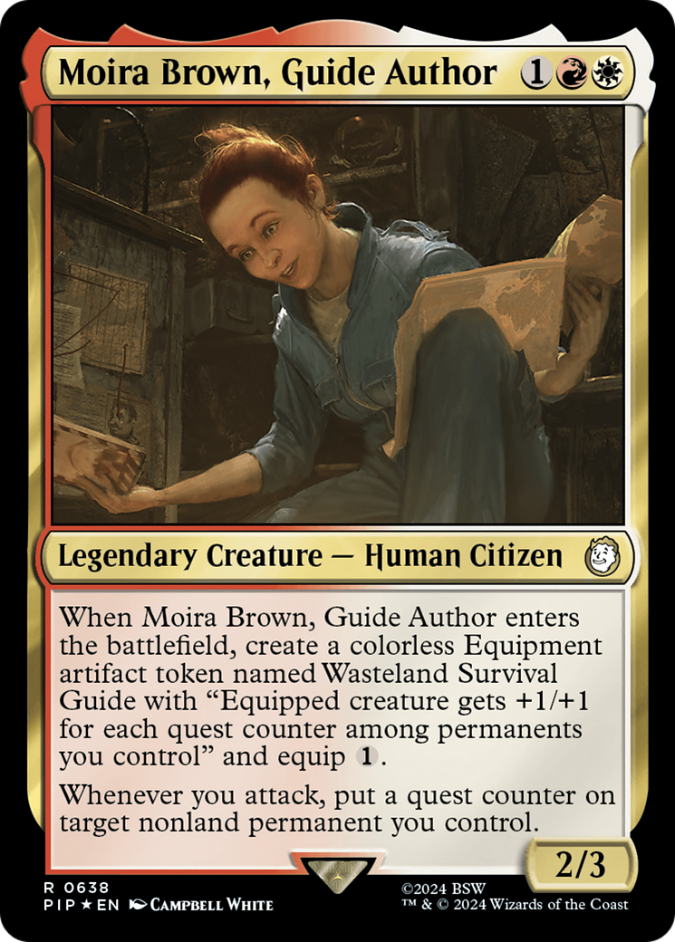 Moira Brown, Guide Author (Surge Foil) [Fallout] | Gate City Games LLC