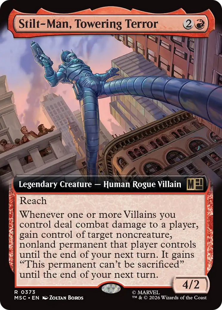 Stilt-Man, Towering Terror (Extended Art) [Marvel Super Heroes Commander] | Gate City Games LLC