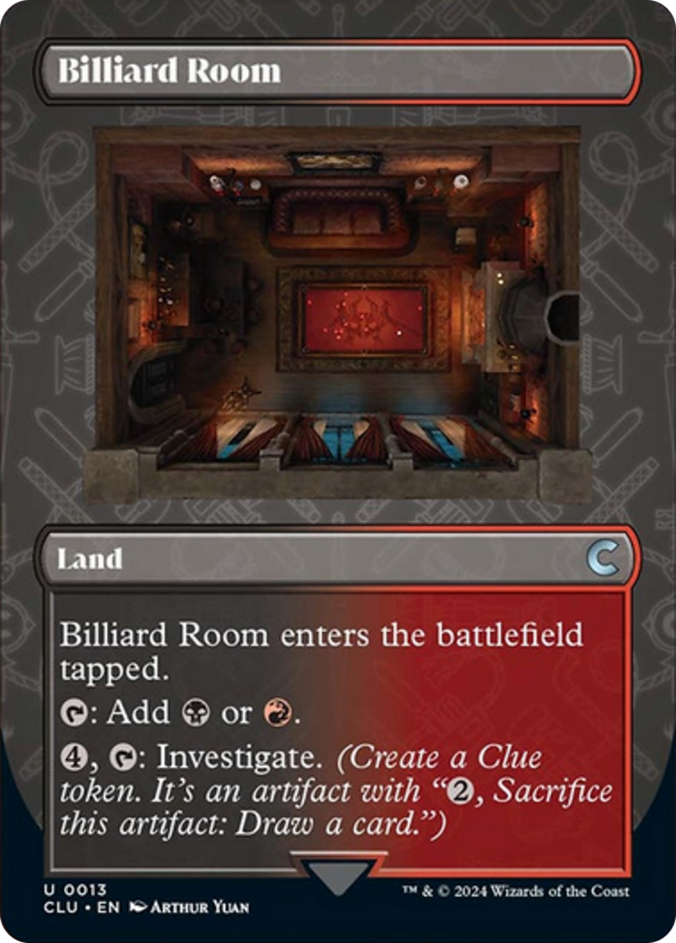 Billiard Room (Borderless) [Ravnica: Clue Edition] | Gate City Games LLC