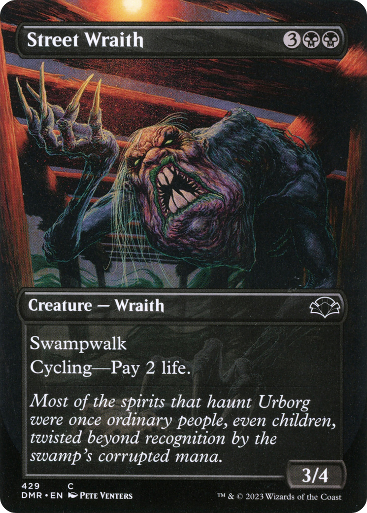 Street Wraith (Borderless Alternate Art) [Dominaria Remastered] | Gate City Games LLC