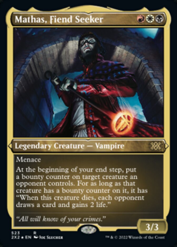 Mathas, Fiend Seeker (Foil Etched) [Double Masters 2022] | Gate City Games LLC