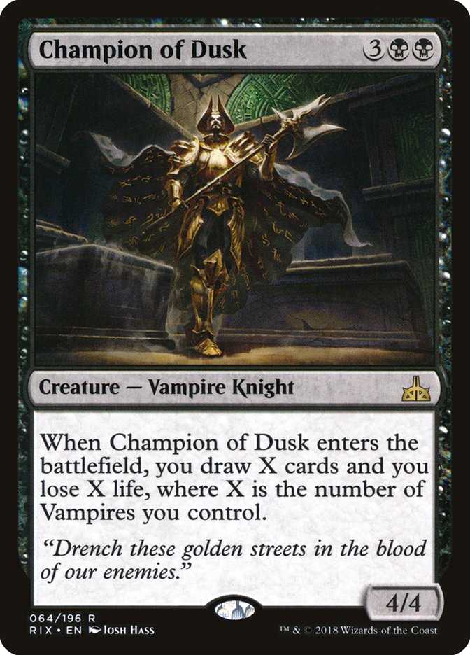 Champion of Dusk [Rivals of Ixalan] | Gate City Games LLC
