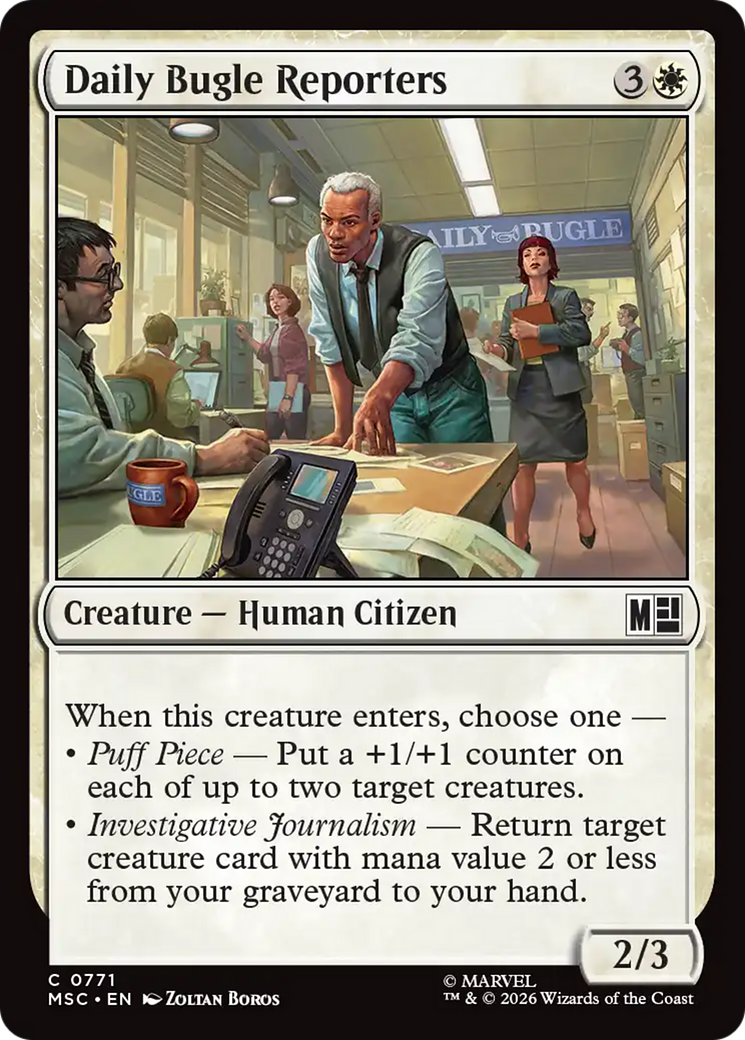 Daily Bugle Reporters [Marvel Super Heroes Commander] | Gate City Games LLC