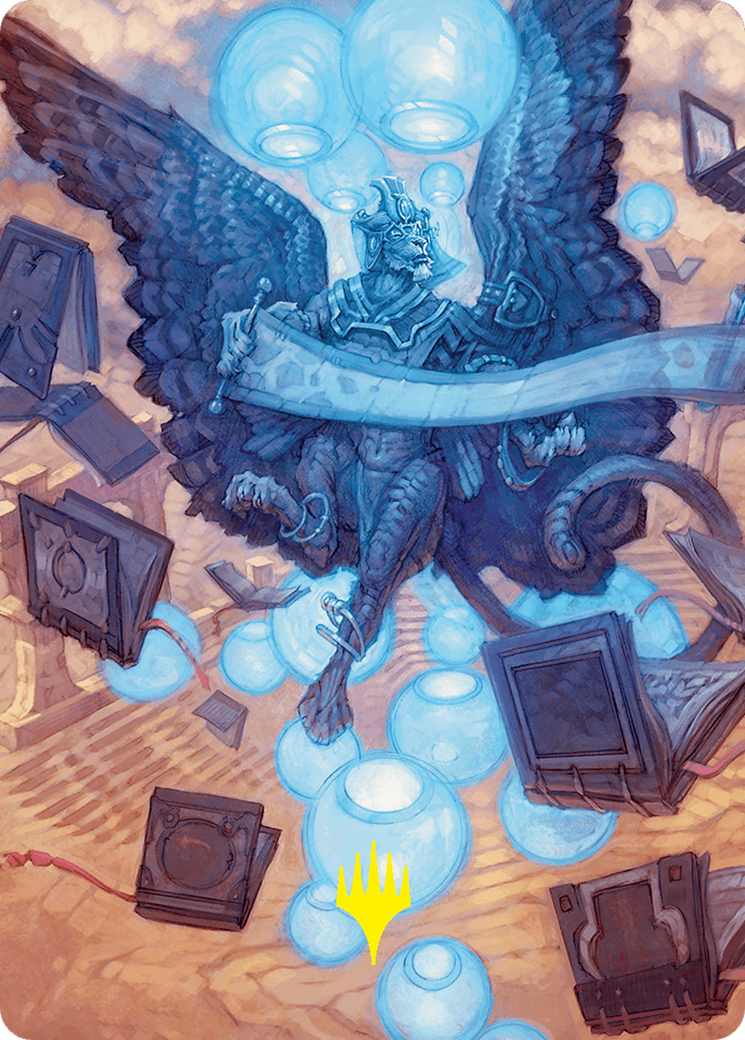 Sphinx of Forgotten Lore Art Card (33/54) (Gold-Stamped Signature) [Foundations Art Series] | Gate City Games LLC