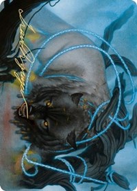 Bind the Monster Art Card (Gold-Stamped Signature) [Kaldheim Art Series] | Gate City Games LLC
