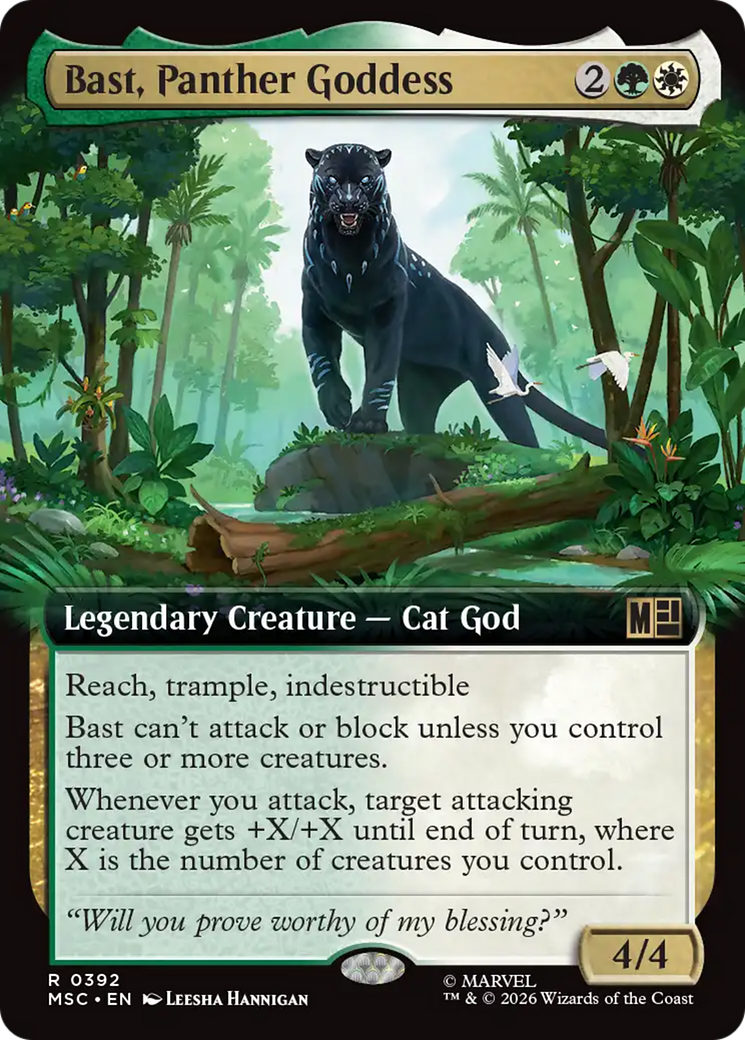 Bast, Panther Goddess (Extended Art) [Marvel Super Heroes Commander] | Gate City Games LLC
