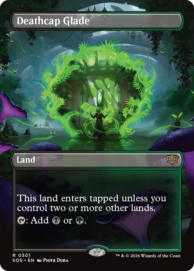 Deathcap Glade (Borderless) [Secrets of Strixhaven] | Gate City Games LLC
