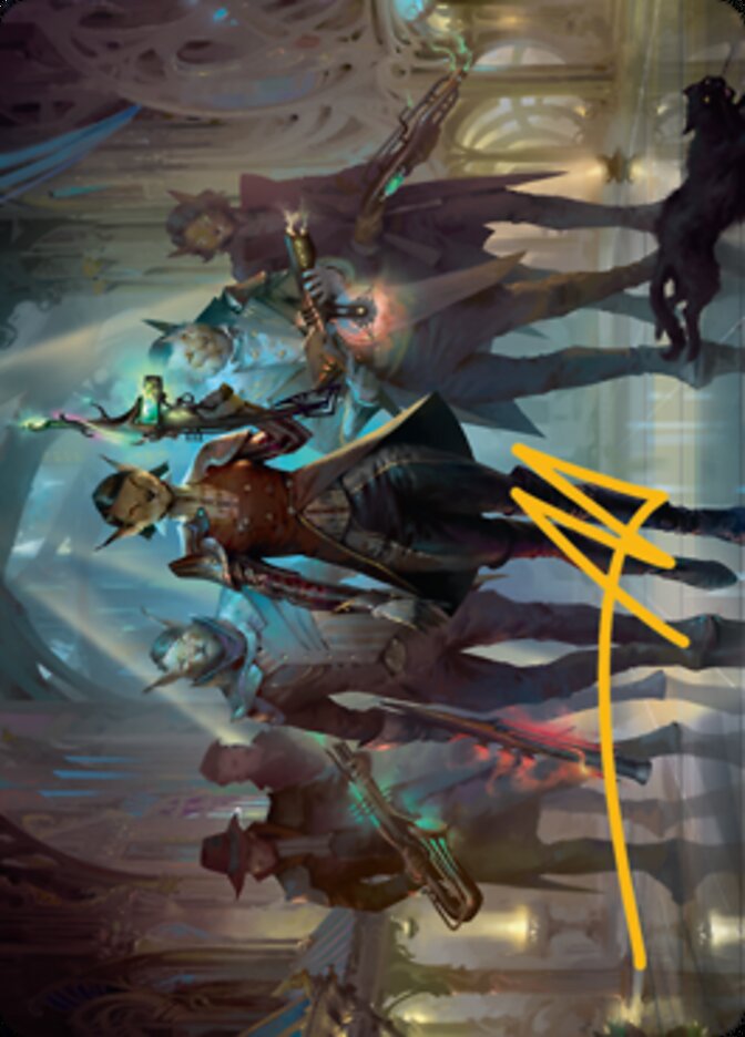 Family's Favor Art Card (Gold-Stamped Signature) [Streets of New Capenna Art Series] | Gate City Games LLC