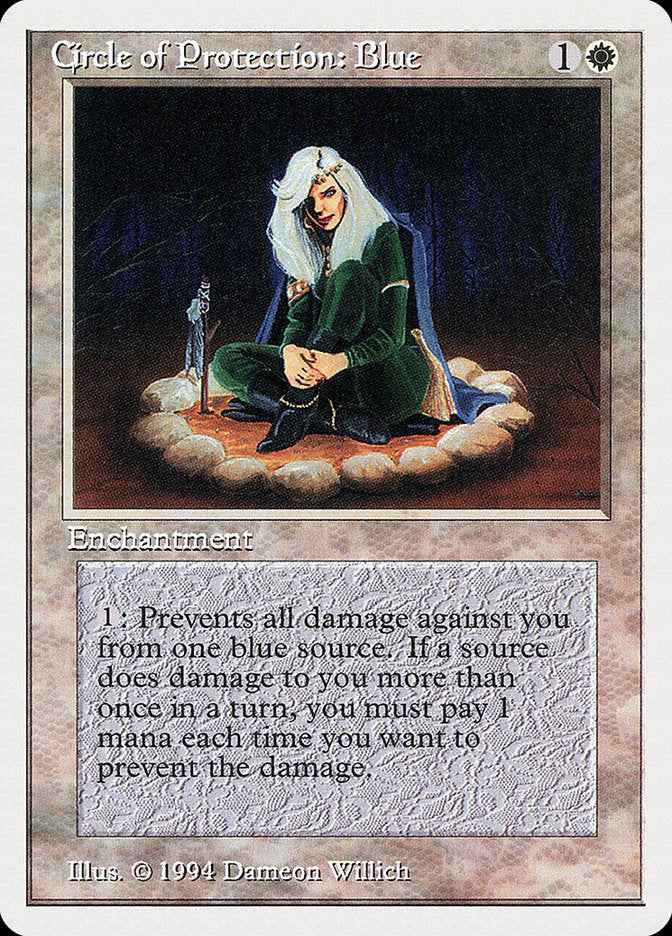 Circle of Protection: Blue [Summer Magic / Edgar] | Gate City Games LLC