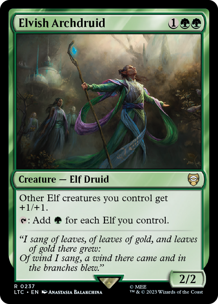Elvish Archdruid [The Lord of the Rings: Tales of Middle-Earth Commander] | Gate City Games LLC