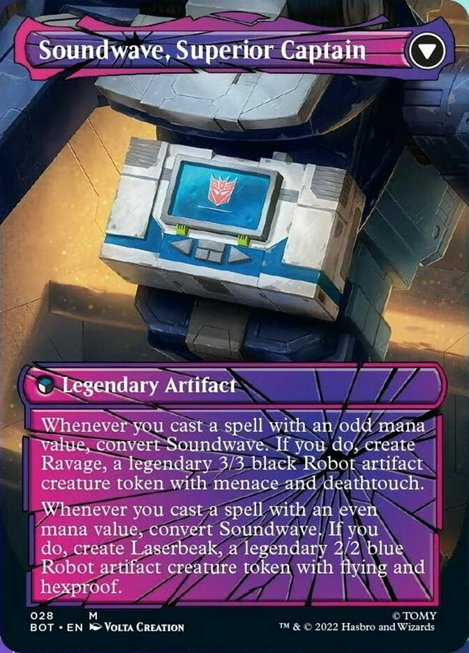 Soundwave, Sonic Spy // Soundwave, Superior Captain (Shattered Glass) [Transformers] | Gate City Games LLC