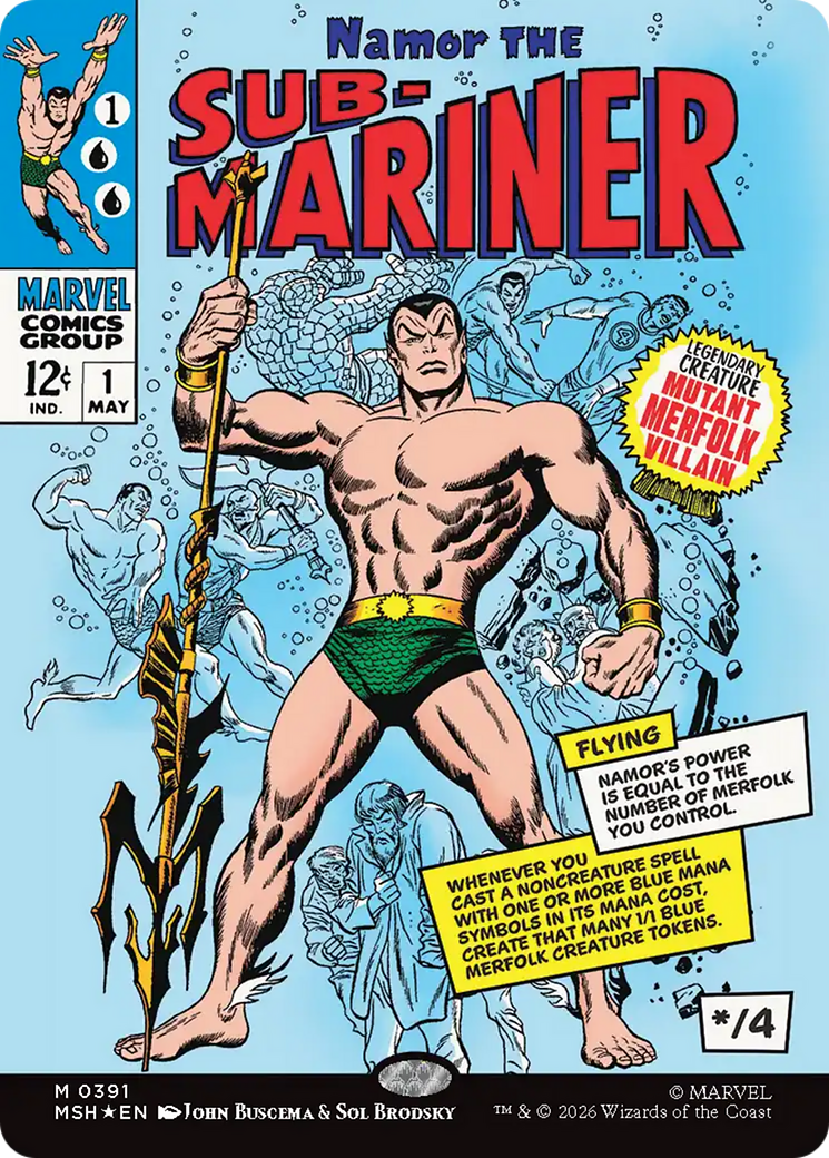 Namor The Sub-Mariner (Borderless) [Marvel Super Heroes] | Gate City Games LLC
