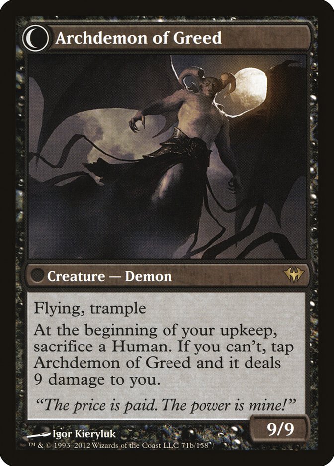 Ravenous Demon // Archdemon of Greed [Dark Ascension] | Gate City Games LLC