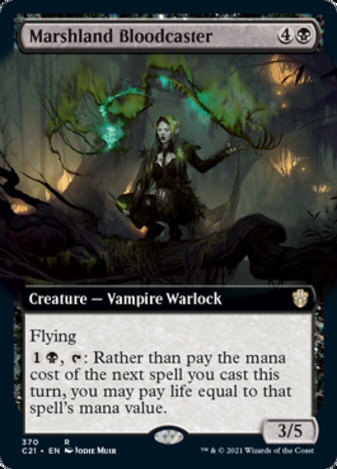 Marshland Bloodcaster (Extended Art) [Commander 2021] | Gate City Games LLC