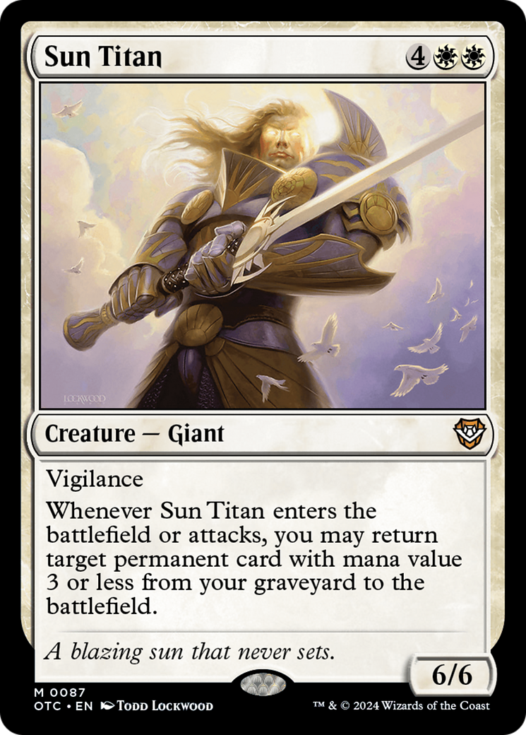 Sun Titan [Outlaws of Thunder Junction Commander] | Gate City Games LLC