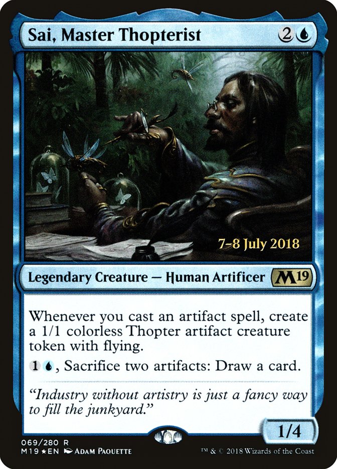 Sai, Master Thopterist [Core Set 2019 Prerelease Promos] | Gate City Games LLC