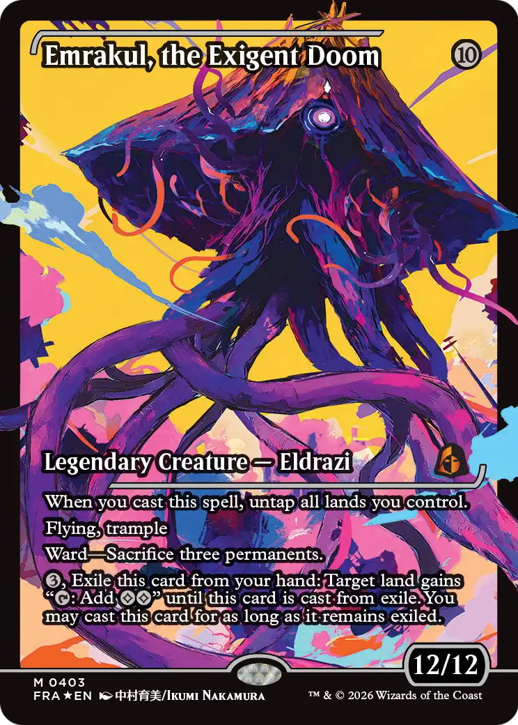 Emrakul, the Exigent Doom (Showcase) [Reality Fracture] | Gate City Games LLC