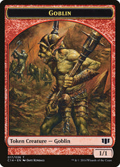 Goblin // Goat Double-Sided Token [Commander 2014 Tokens] | Gate City Games LLC