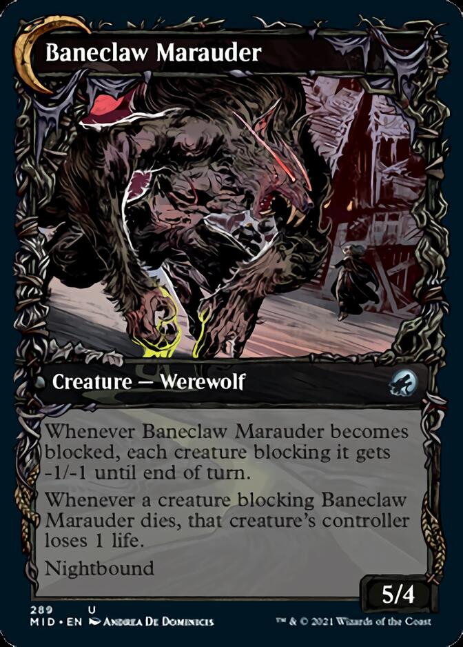 Baneblade Scoundrel // Baneclaw Marauder (Showcase Equinox) [Innistrad: Midnight Hunt] | Gate City Games LLC