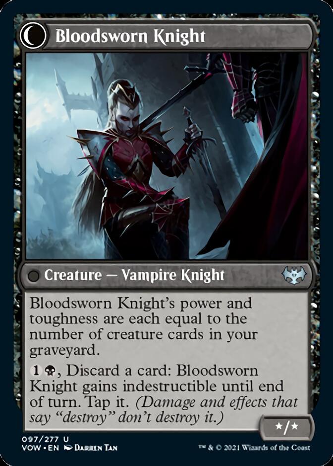 Bloodsworn Squire // Bloodsworn Knight [Innistrad: Crimson Vow] | Gate City Games LLC
