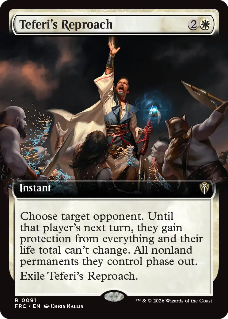 Teferi's Reproach (Extended Art) [Reality Fracture Commander] | Gate City Games LLC