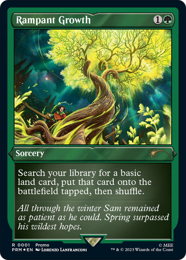 Rampant Growth (Foil Etched) [Wizards Play Network 2023] | Gate City Games LLC