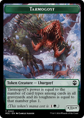 Tarmogoyf (Ripple Foil) // Goblin Double-Sided Token [Modern Horizons 3 Commander Tokens] | Gate City Games LLC