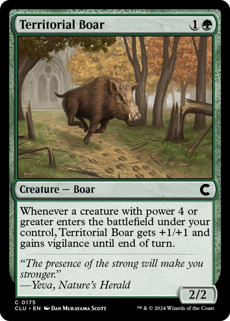 Territorial Boar [Ravnica: Clue Edition] | Gate City Games LLC