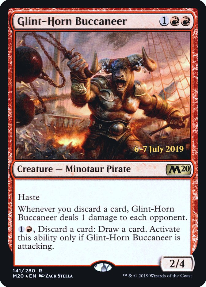 Glint-Horn Buccaneer [Core Set 2020 Prerelease Promos] | Gate City Games LLC