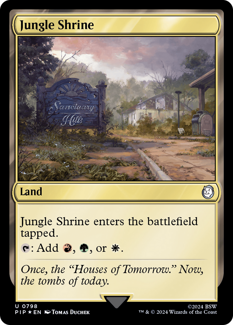 Jungle Shrine (Surge Foil) [Fallout] | Gate City Games LLC