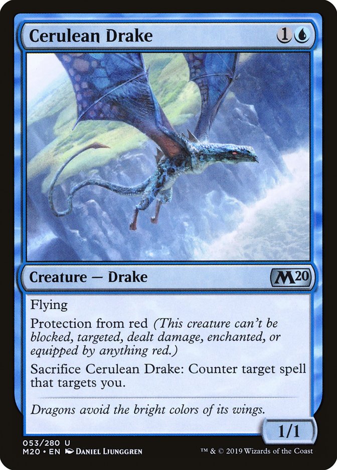 Cerulean Drake [Core Set 2020] | Gate City Games LLC