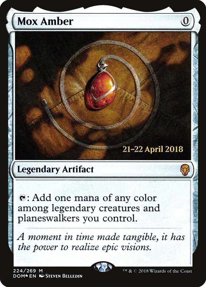 Mox Amber [Dominaria Prerelease Promos] | Gate City Games LLC