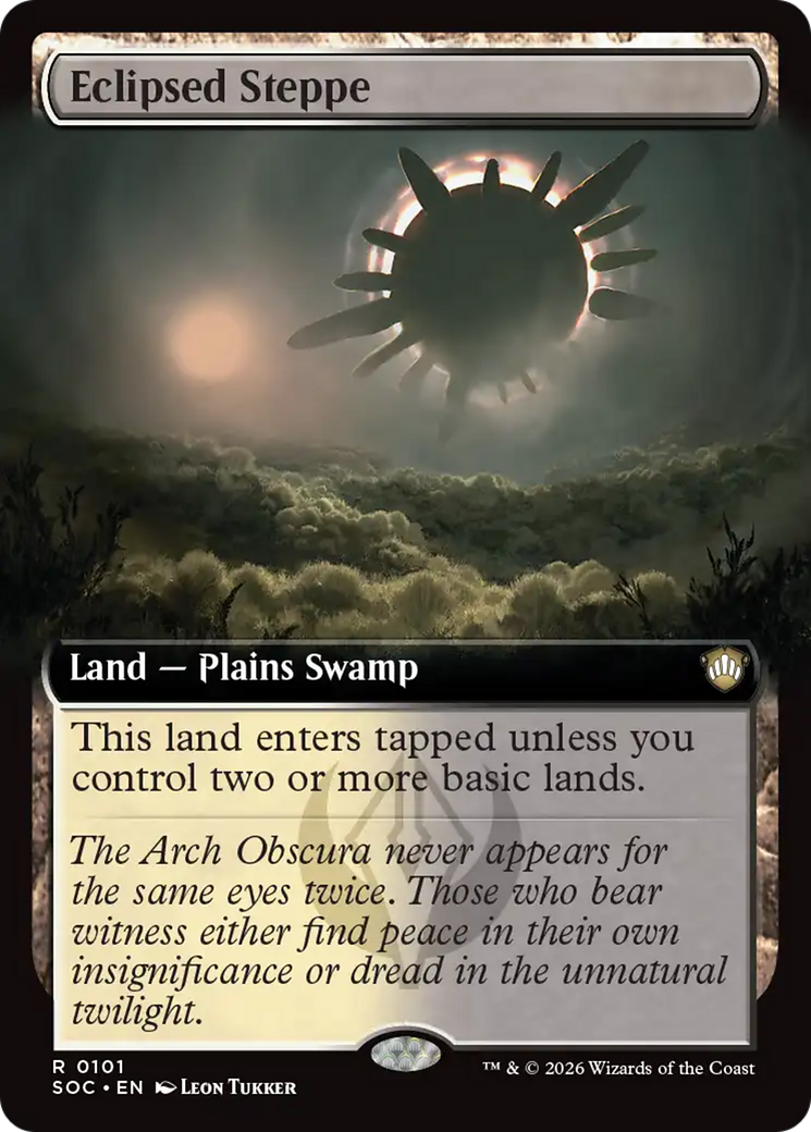 Eclipsed Steppe (Extended Art) [Secrets of Strixhaven Commander] | Gate City Games LLC