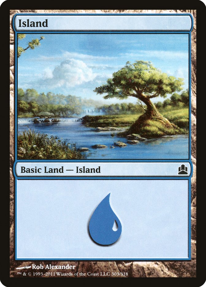 Island (303) [Commander 2011] | Gate City Games LLC