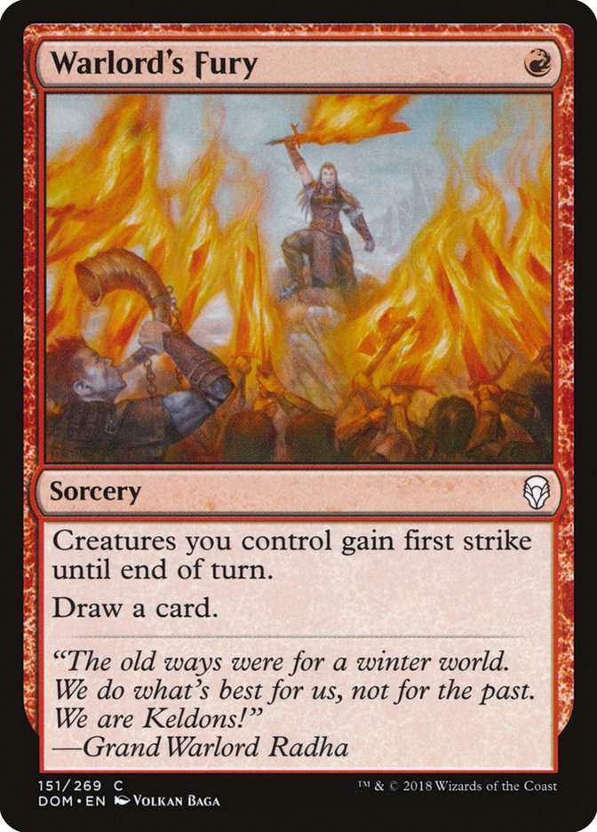 Warlord's Fury [Dominaria] | Gate City Games LLC